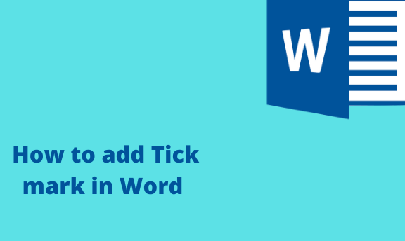 How to add Tick mark in Word